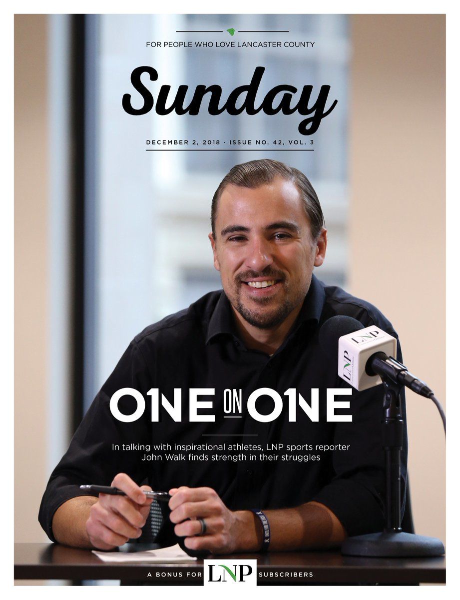 Sunday magazine cover with John Walk